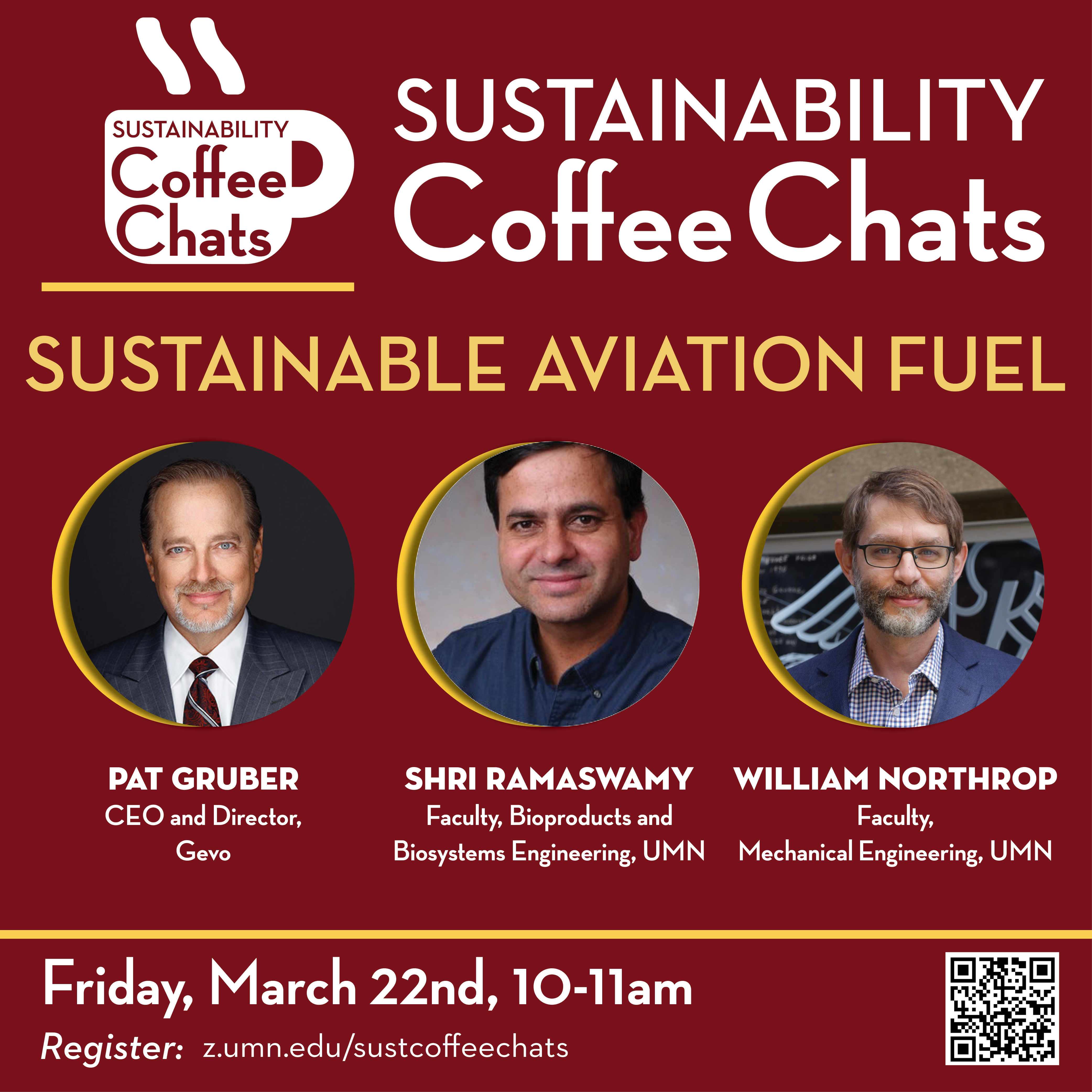 Sustainability Coffee Chats Graphic for Sustainable Aviation Fuel